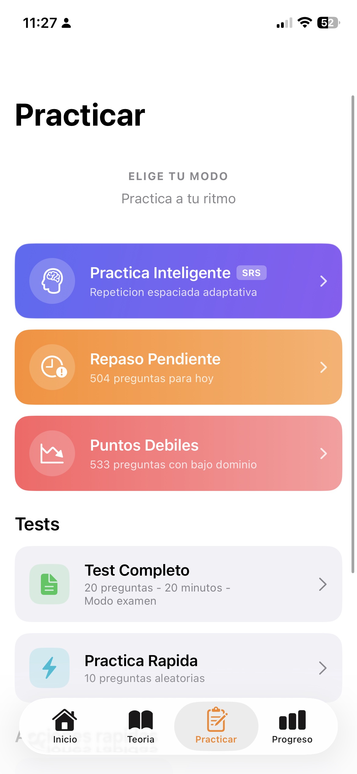 Modos de práctica